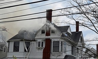 Three-Alarm House Fire in Newton