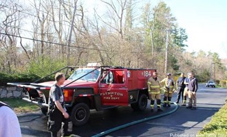 Two-Acre Brush Fire in Plympton