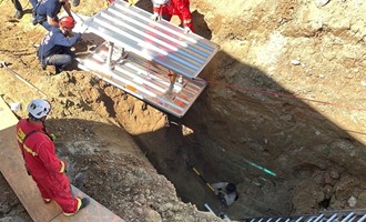 Man Rescued from Trench Collapse
