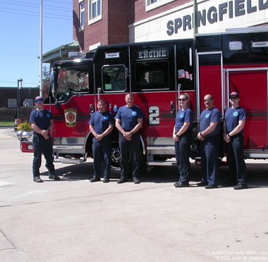 Springfield On Duty Members with New Engine 2