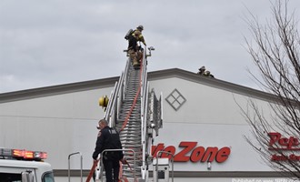 Commercial Fire at Pep Boys in Collegeville