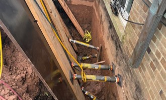East Rutherford Firefighters Rescue Worker Trapped in Trench
