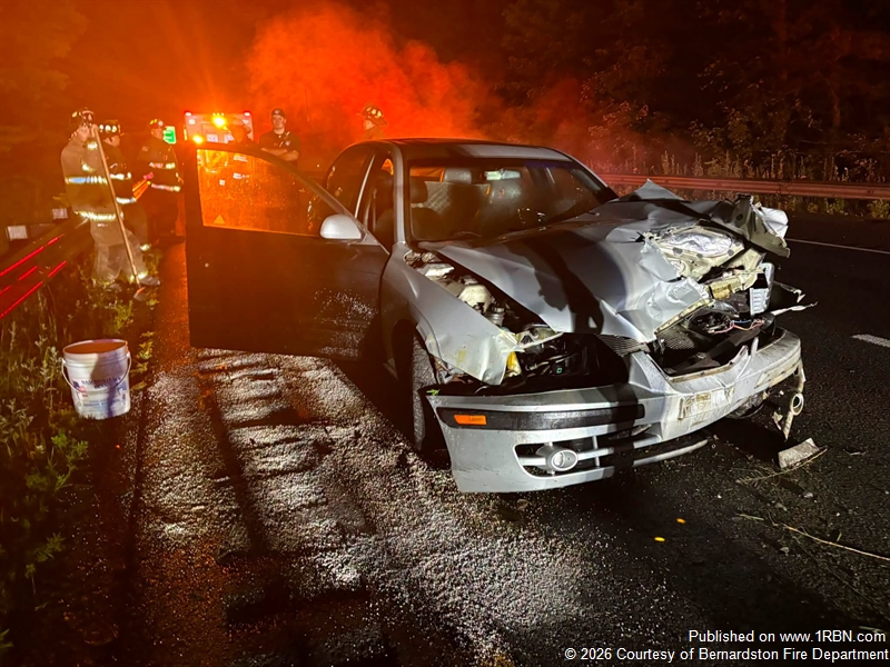 Bernardston Crews Responded to I-91 Crash