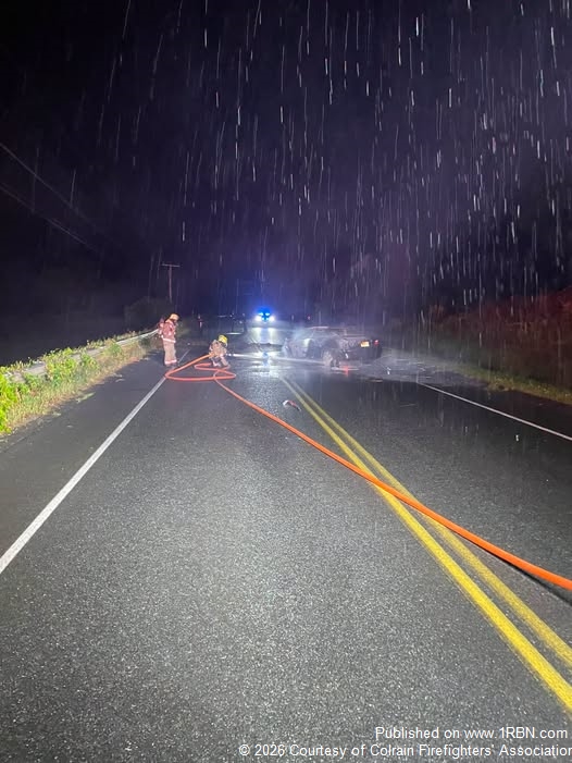 Colrain Firefighters Handled Vehicle Fire