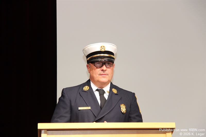 Master of Ceremonies Chief Brian Nardelli  Brockton FD