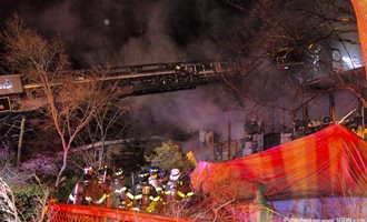 Selden Fully Involved House Fire