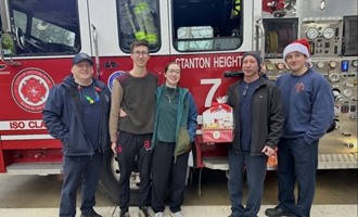 Holiday Camaraderie Seen Across Pittsburgh Fire Stations