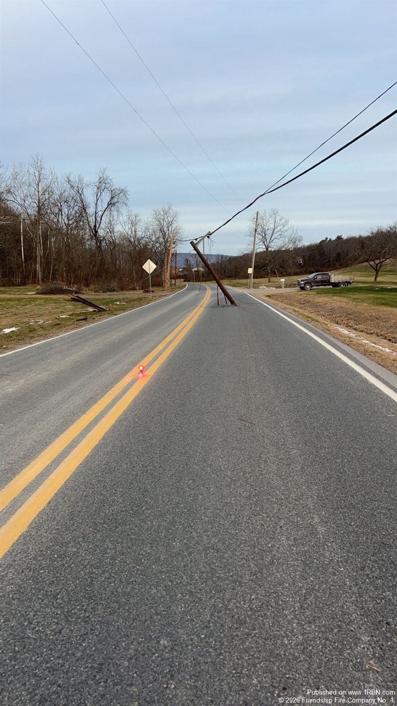 Utility Responds to Wires Down on Route 333