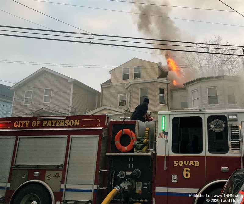 Paterson 2nd Alarm Fire Injures Two Firefighters, One Person Rescued