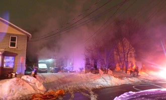 Structure fire for Jamestown N.Y.