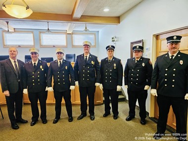 Mayor Swears In Fire Department Officers for 2026