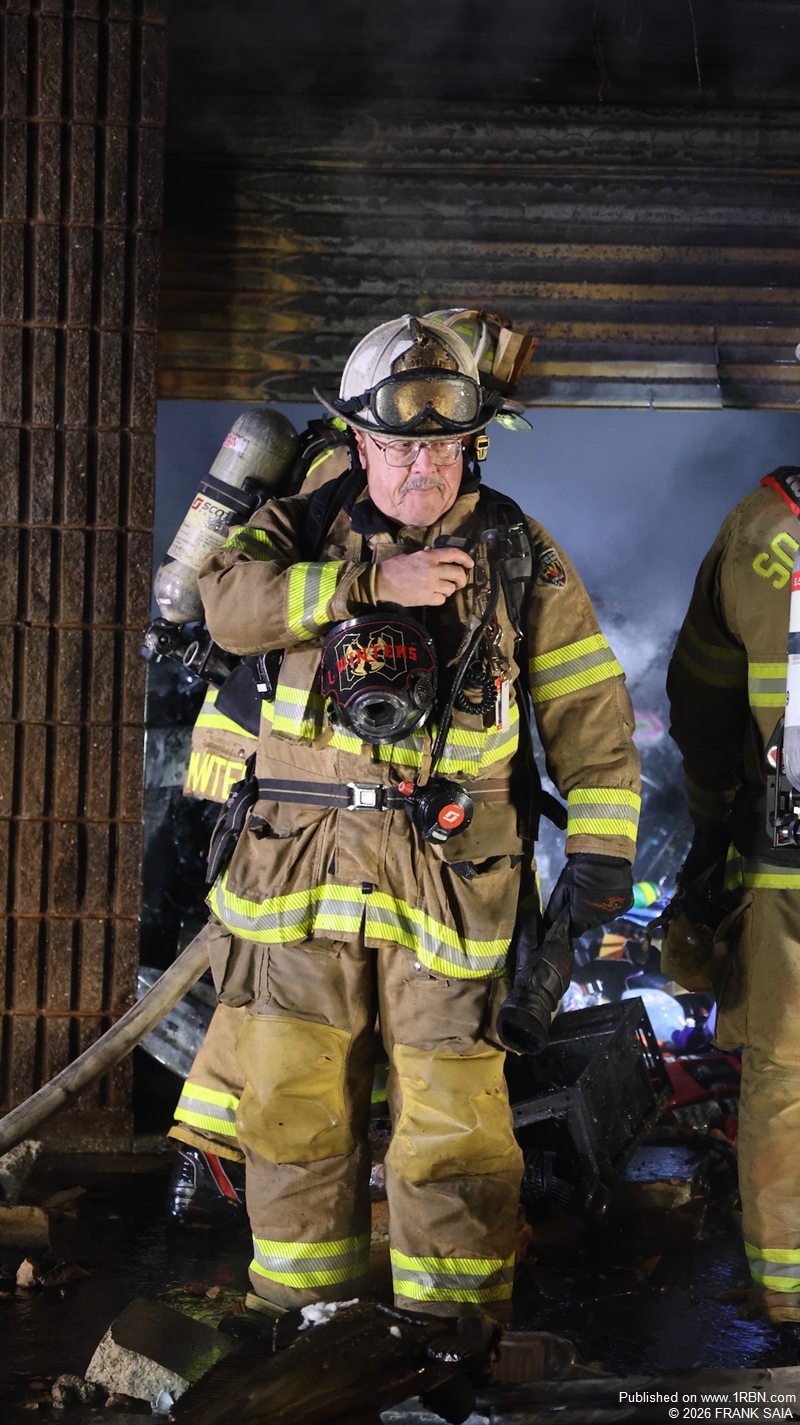 Lindenwold and Mutual Aid Firefighters Battle Storage Unit Fire in