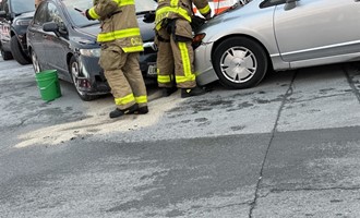 Two vehicle MVA with injuries