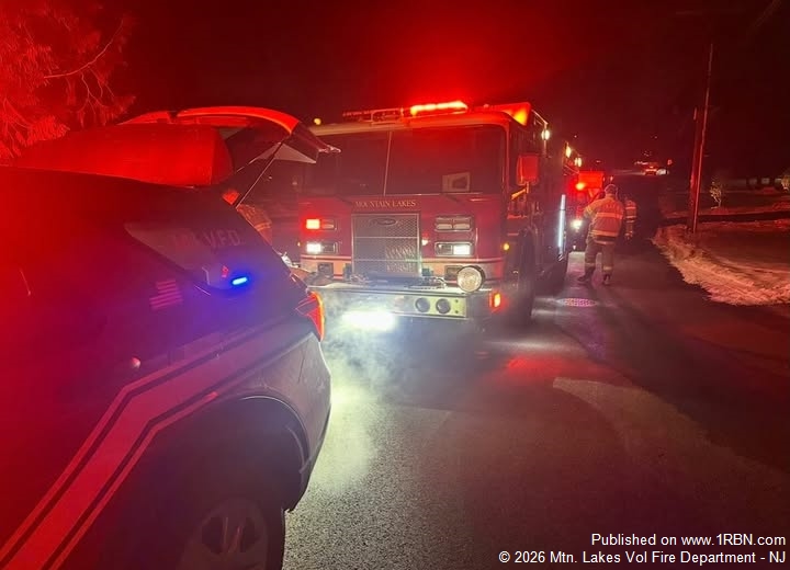 Fire Search Mountain Lakes Crews Control Single-Room House Fire