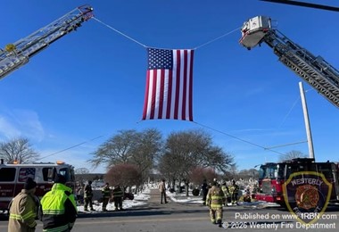 Westerly Firefighters Honor Fallen Lieutenant Michael Carreiro