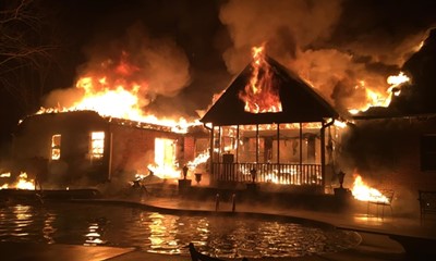 Accidental Fire Destroys Large Home in Chattanooga
