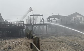 Second-Alarm Fire Damages Multiple Homes on Shoreline Drive