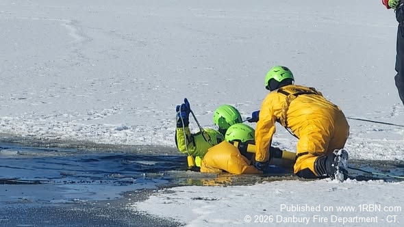 Ice Rescue Training Held as Cold Snap Freezes Local Waters