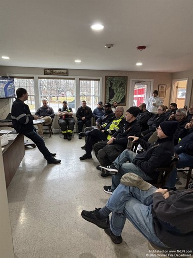 Warren Fire Department Conducts Ice Rescue Training Despite Lack of Ice