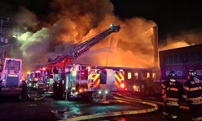 Firefighters battle massive 11 alarm fire Passaic