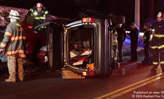 Traffic Closed as Responders Work Route 202 Crash