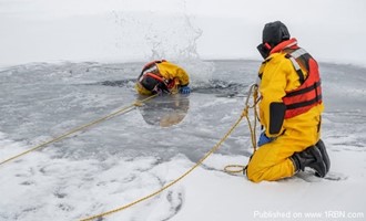 Andover Firefighters Complete Ice Rescue Training