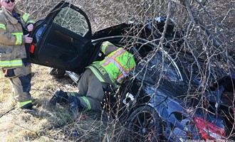 Emergency Crews Respond to Rollover Crash on Route 747