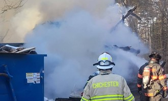 Mutual Aid Supports Chichester at Barn Fire