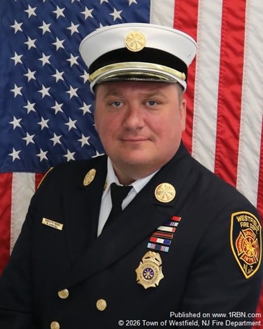 Deputy Chief Robert Sawicki Recognized for 22 Years with Westfield Fire