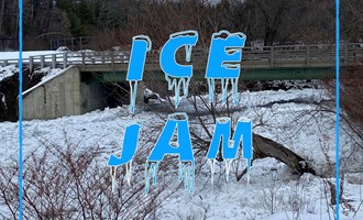 Ice Jam Forms at Moose–Passumpsic Confluence, Officials Monitoring Conditions