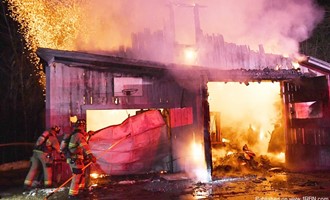 Andover Firefighters Battle Garage Fire