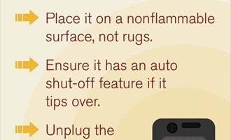 Roselle Fire Department Shares Space Heater Safety Tips