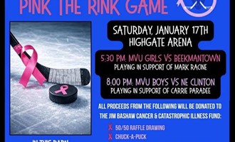 Community Invited to Support MVU Hockey’s Annual “Pink the Rink” Game at Highgate Arena