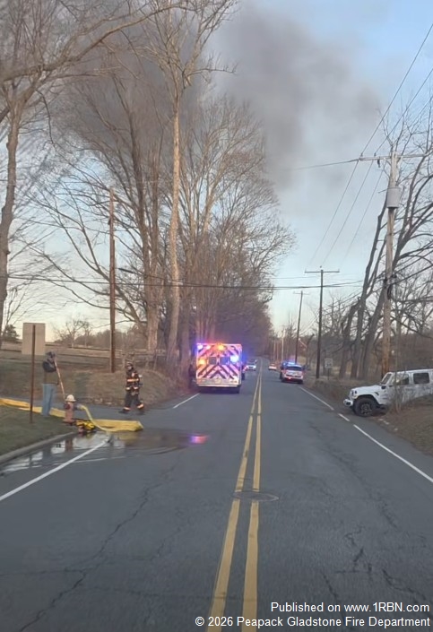 Fire Search Mutual Aid Companies Assist at Peapack Gladstone Barn Fire