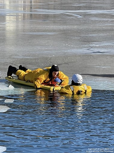 McAfee Fire Participates in Cold Water Rescue Exercise