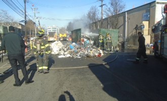 Paterson Handles Large Dumpster Fire