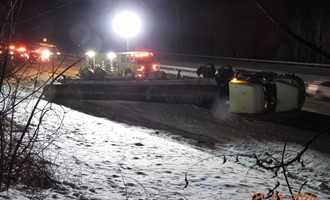 Tractor Trailer Roll Over