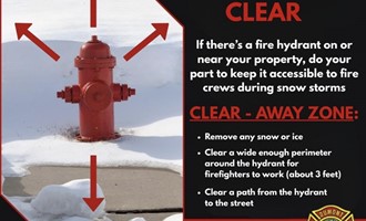 Winter Storm Reminder: Keep Fire Hydrants Clear in Dumont