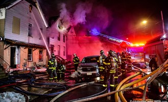 Albany Firefighters Battles A 2nd Alarm Multiple House Fire On Garfield Place