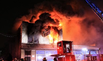 Second-Alarm Destroys Firematic Building in Garfield