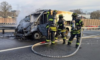 2nd Platoon Brings Route 80 Truck Fire Under Control