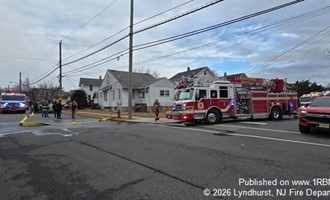 Lyndhurst, NJ Fire Department Controls Electrical Fire on Fourth Street