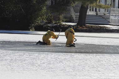Ice Rescue Training in Stony Brook