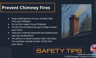 Fire Department Shares Winter Fireplace Safety Reminders