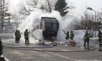 Fair Lawn Handles Fully Loaded Trash Truck Fire