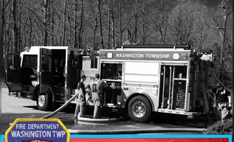 House Fire Response on Hurffville Crosskeys Road