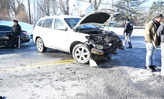 Three vehicle MVA with injuries