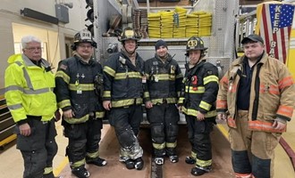 Evans Center Volunteers Assist at Overnight Structure Fire in Highland