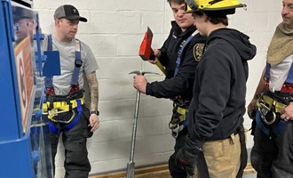 Montvale Firefighters Train on Forcible Entry at River Vale