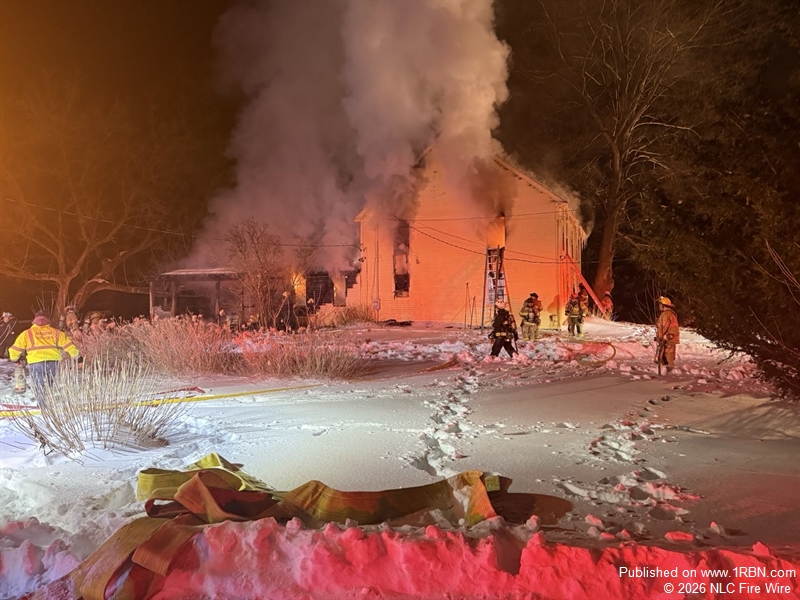 Fire Search Crews Battle Flames and Frigid Temps at Lebanon House Fire